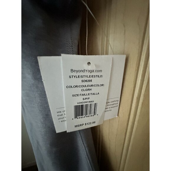 Beyond Yoga Women's Spacedye Inspire Midi Dress Cloud Gray Size Small NWT - Picture 2 of 6